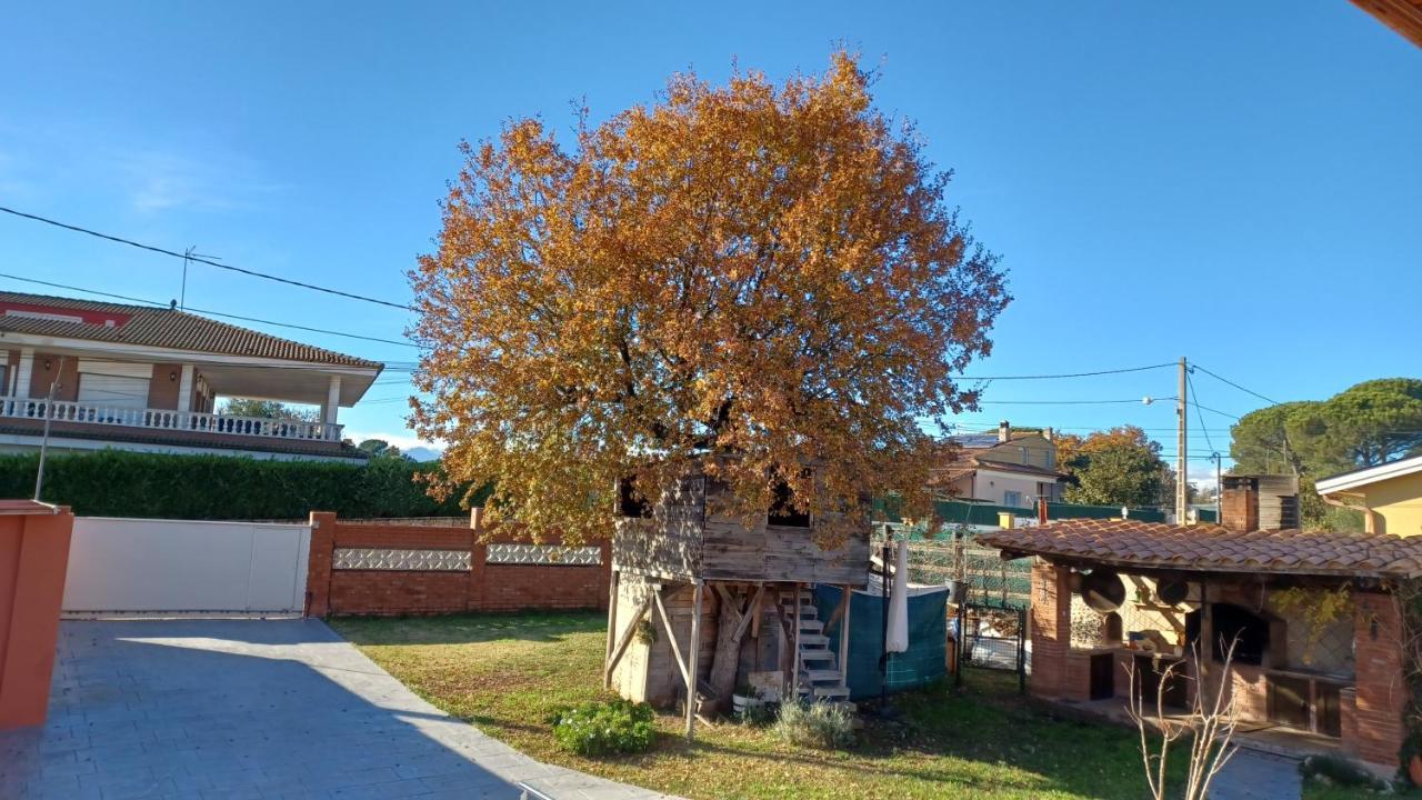 Villa Piscina De Sal Barbacoa Wifi, Parking Gratis, 3 Min Pga Casa El Roble Girona Esterno foto